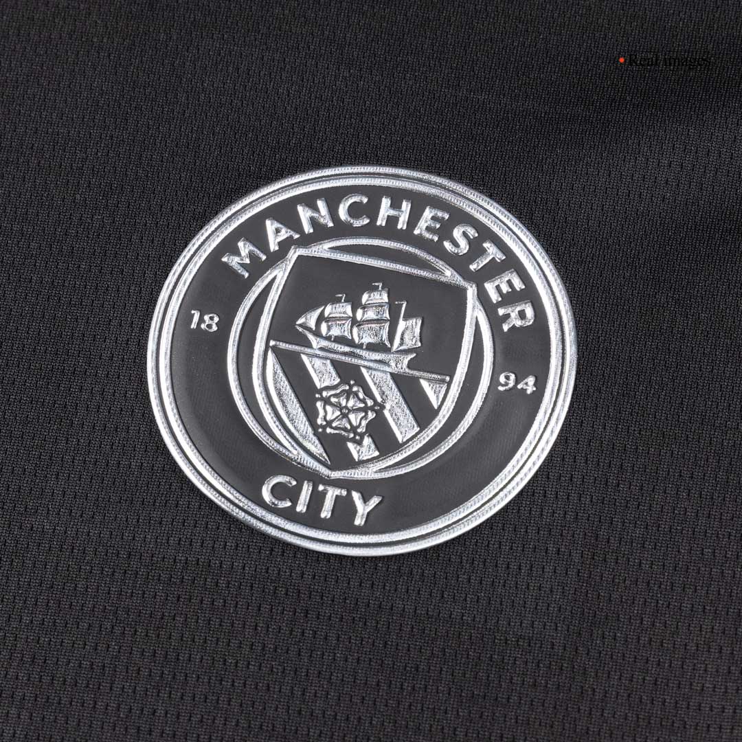 HAALAND #9 Manchester City Idegenbeli Futball Mez 2025/26 Fekete