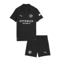 Gyerek Manchester City 
 Idegenbeli 
Mez 
 
Készlet (Mez + Nadrág)2025/26 
 Fekete