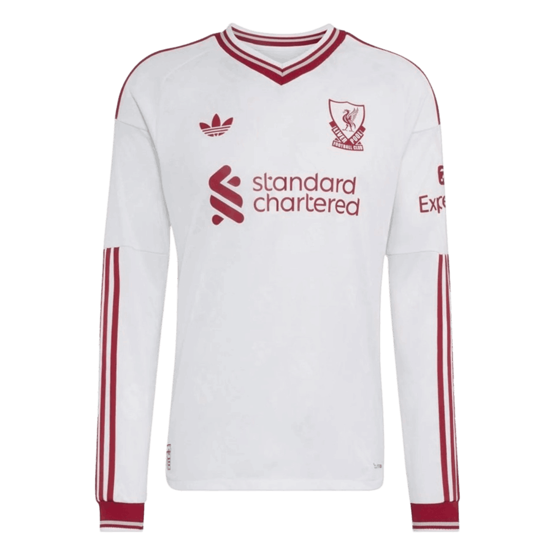 Liverpool Idegenbeli Hosszú Ujjú Játékos Mez 2026/27 Fehér