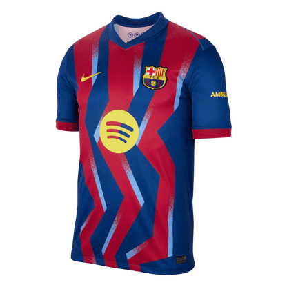LAMINE YAMAL #10 Barcelona Negyedik Mez 2025/26 Piros&Kék