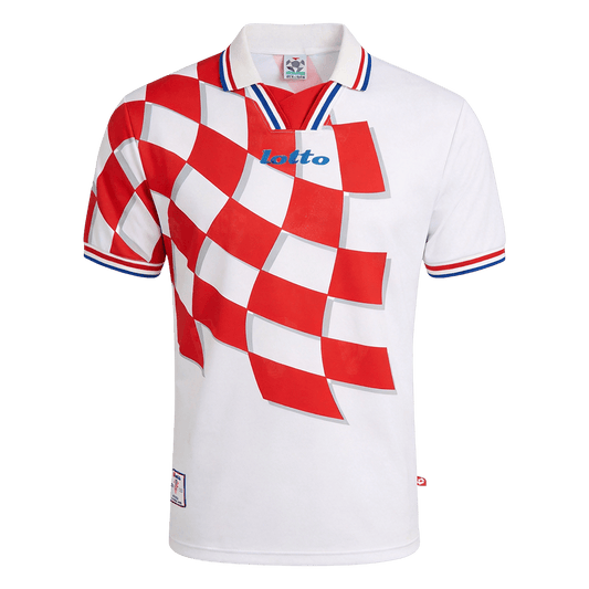 Horvátország Hazai Retro Futball Mez 1998