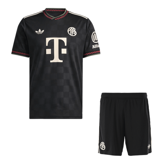 Bayern Munich Idegenben Harmadik Mez Szett (Mez + Nadrág) 2025/26- Fekete