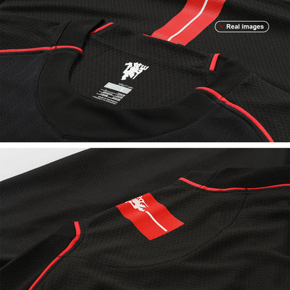 Manchester United Idegenbeli Retro Futball Mez 2007/08 Fekete