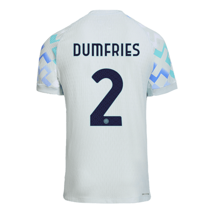 DUMFRIES #2 Inter Milan Játékos Idegenbeli Mez 2025/26 Kék