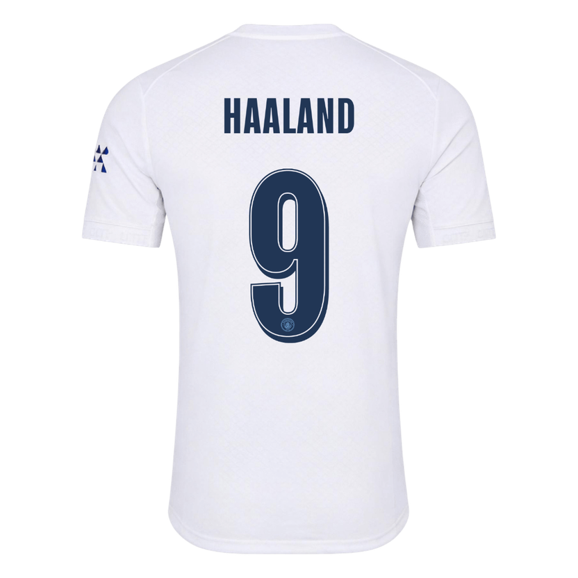 HAALAND #9 Manchester City Játékos Verzió Harmadik Mez 2026/27 Fehér - UCL