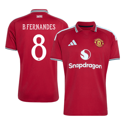 B.FERNANDES #8 Manchester United Hazai Mez 2026/27 Piros