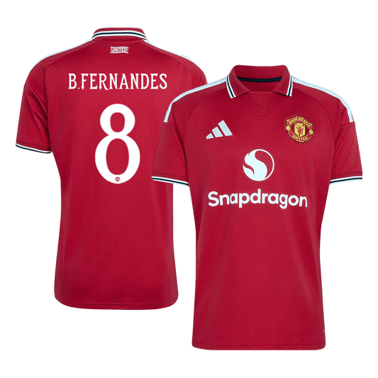 B.FERNANDES #8 Manchester United Hazai Mez 2026/27 Piros