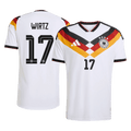 Játékos Verzió WIRTZ #17 Németország Hazai Világbajnoki Mez 2026 Fehér