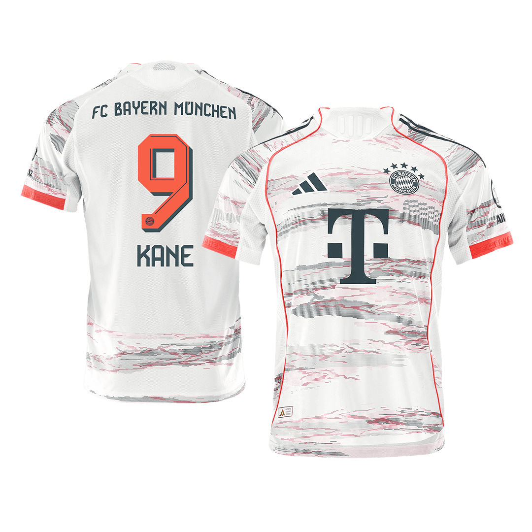 KANE #9 Játékos Bayern Munich Idegenbeli Soccer Mez 2025/26 Fehér