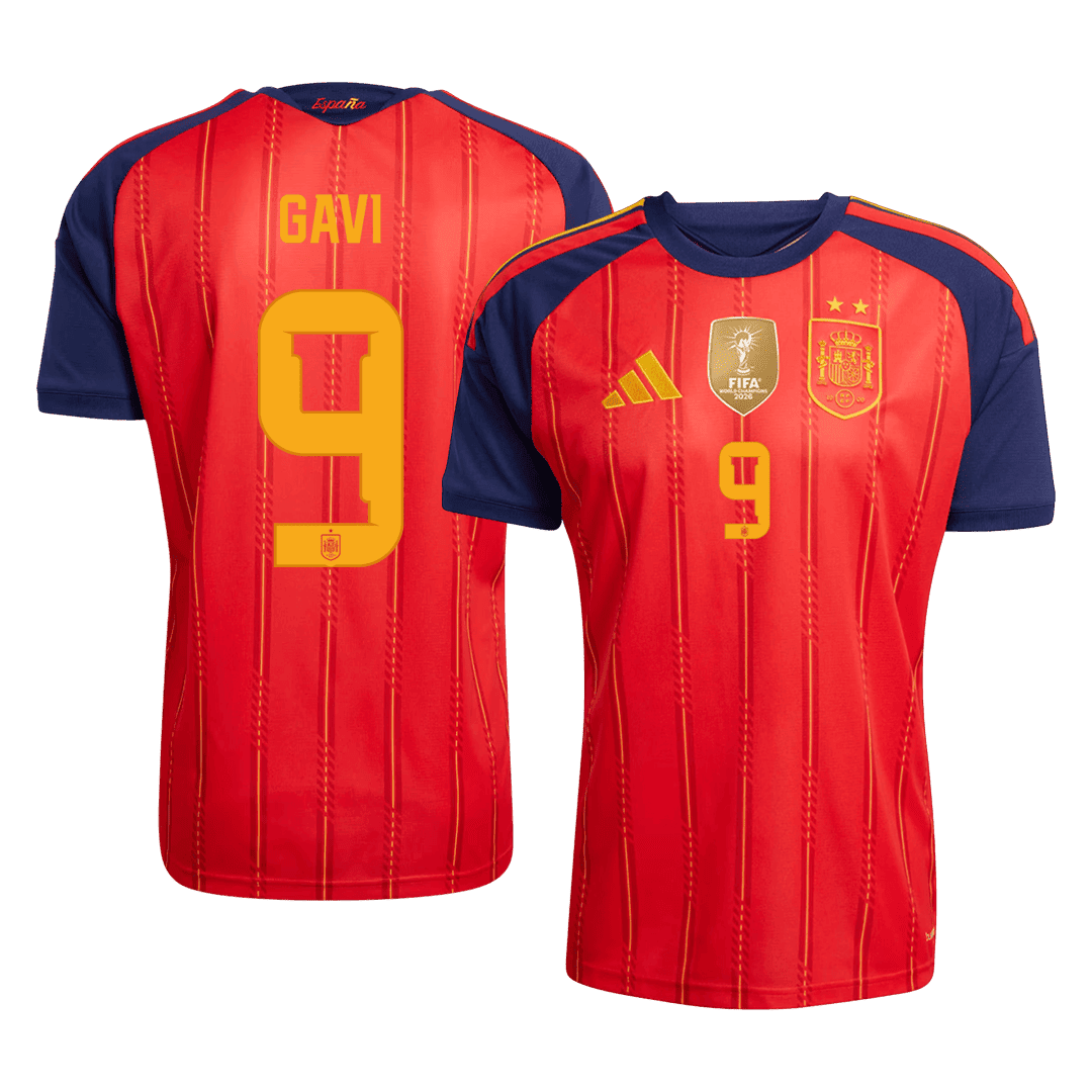 GAVI #9 Spanyolország Hazai Mez 2026 Piros