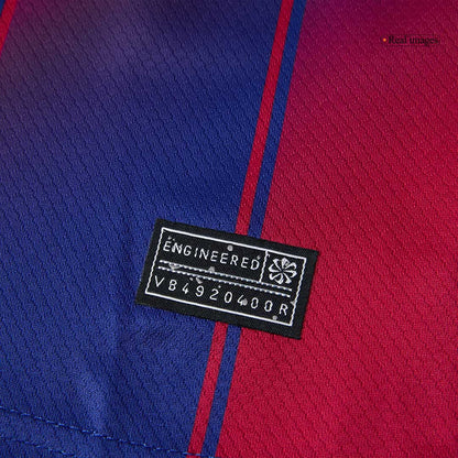 Kid's Barcelona Hazai Soccer Mez Készlet(Mez+Rövidnadrág) 2025/26 Piros&Kék