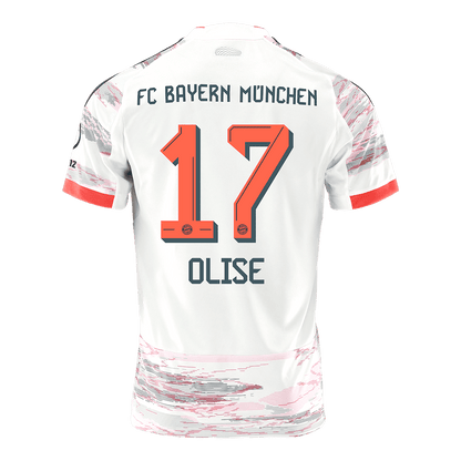 OLISE #17 Bayern Munich Idegenbeli Mez 2025/26 Fehér