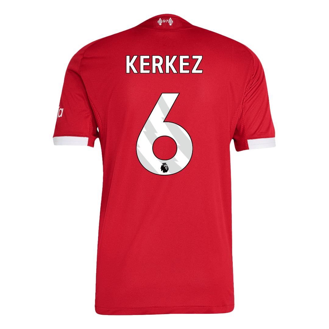 KERKEZ #6 Játékos Liverpool Otthon Soccer Mez 25/26 Piros