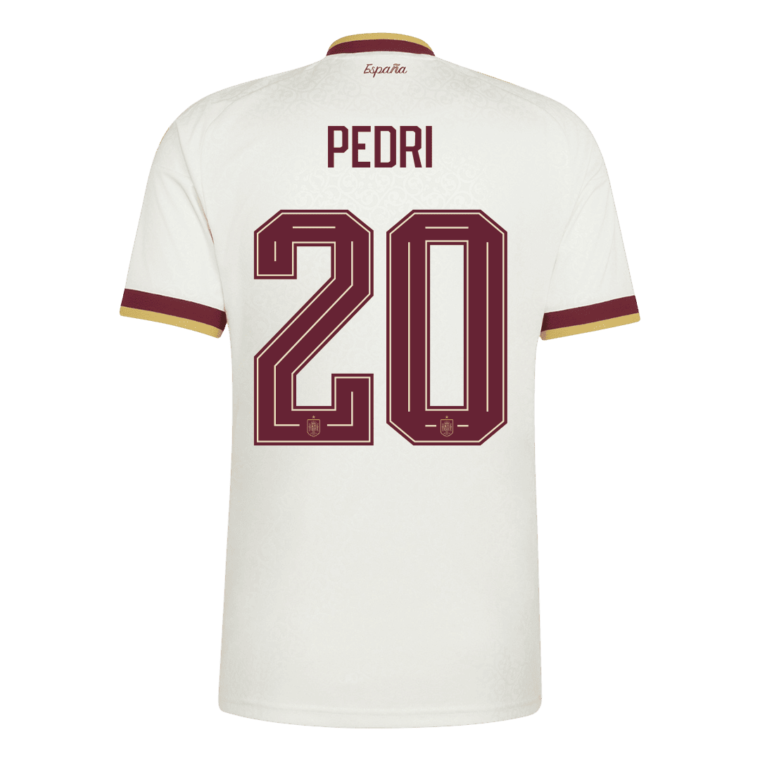 PEDRI #20 Spanyolország Idegenbeli Mez 2026 Fehér