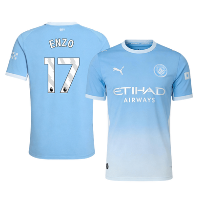 ENZO #17 Manchester City Játékos Verzió Hazai Mez 2026/27 Kék