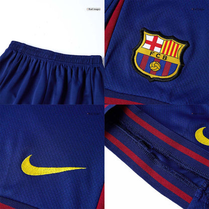 Kid's Barcelona Hazai Soccer Mez Készlet(Mez+Rövidnadrág) 2025/26 Piros&Kék