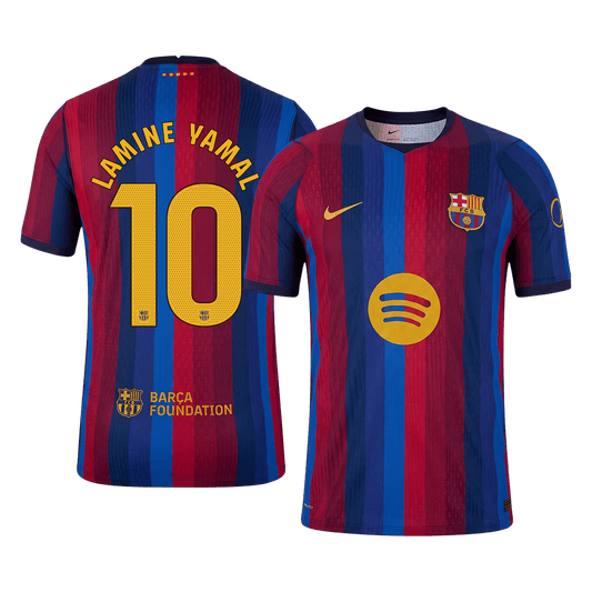 LAMINE YAMAL #10 Barcelona Játékos Verzió Hazai Mez 2026/27 Piros & Kék