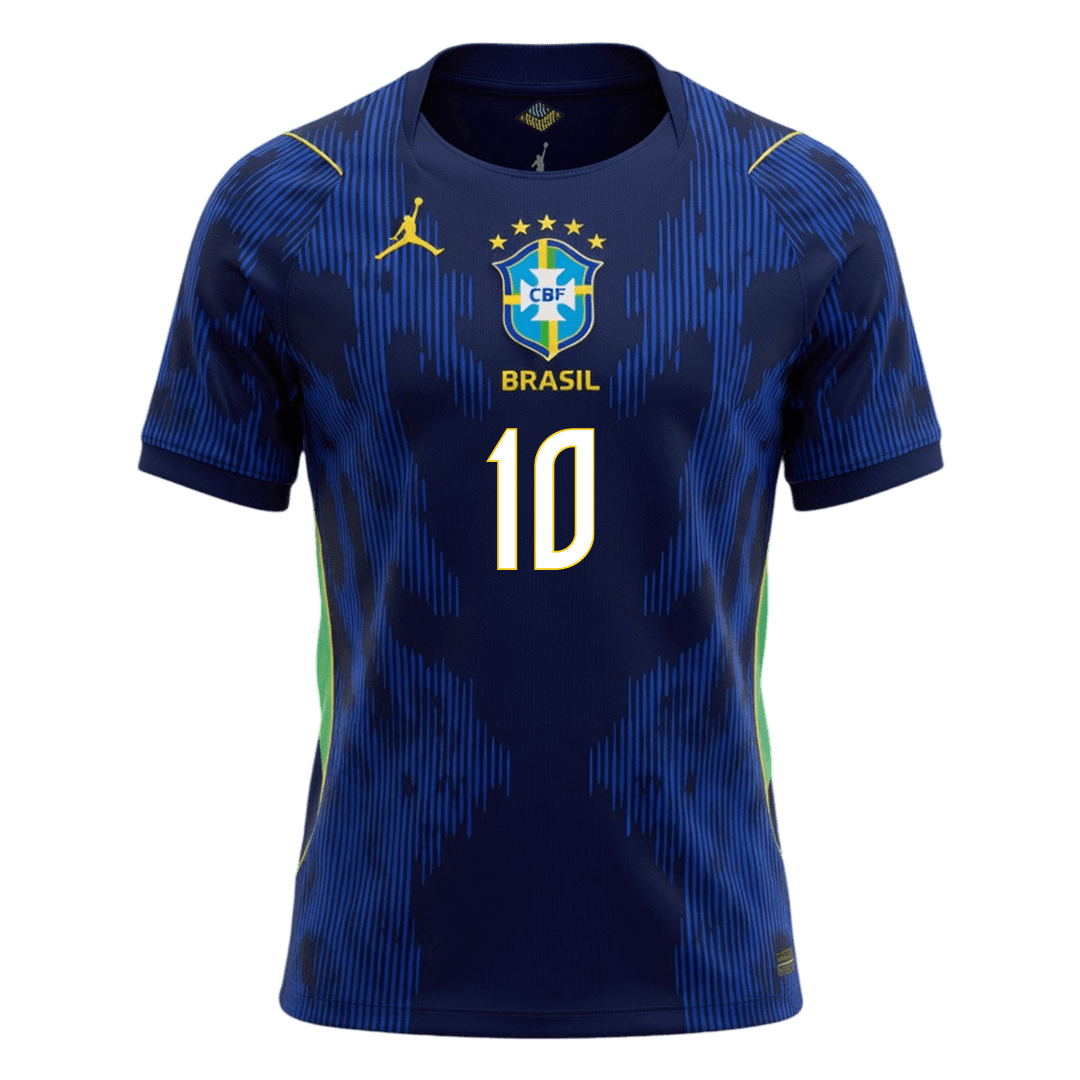 NEYMAR JR. #10 Brazília Idegenbeli Mez 2026 Sötétkék