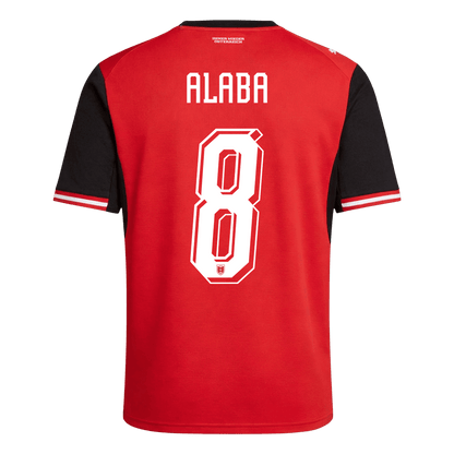 ALABA #8 Ausztria Hazai Mez Világbajnoki 2026 Piros