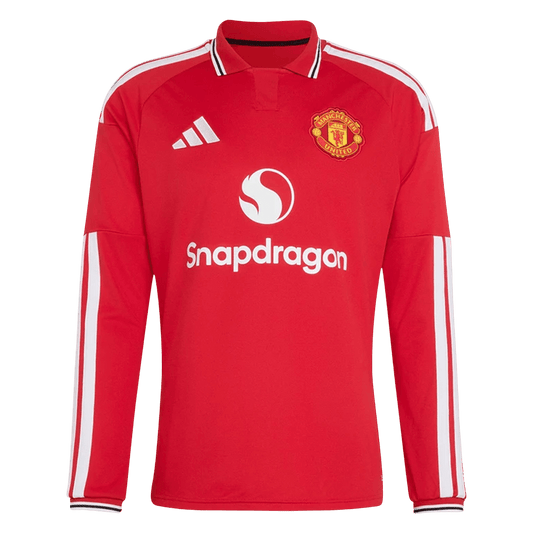 Manchester United Hazai Hosszú Ujjú Mez 2026/27 Piros