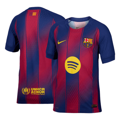 Játékos  Barcelona Otthon Soccer Mez 2025/26 Piros&Kék