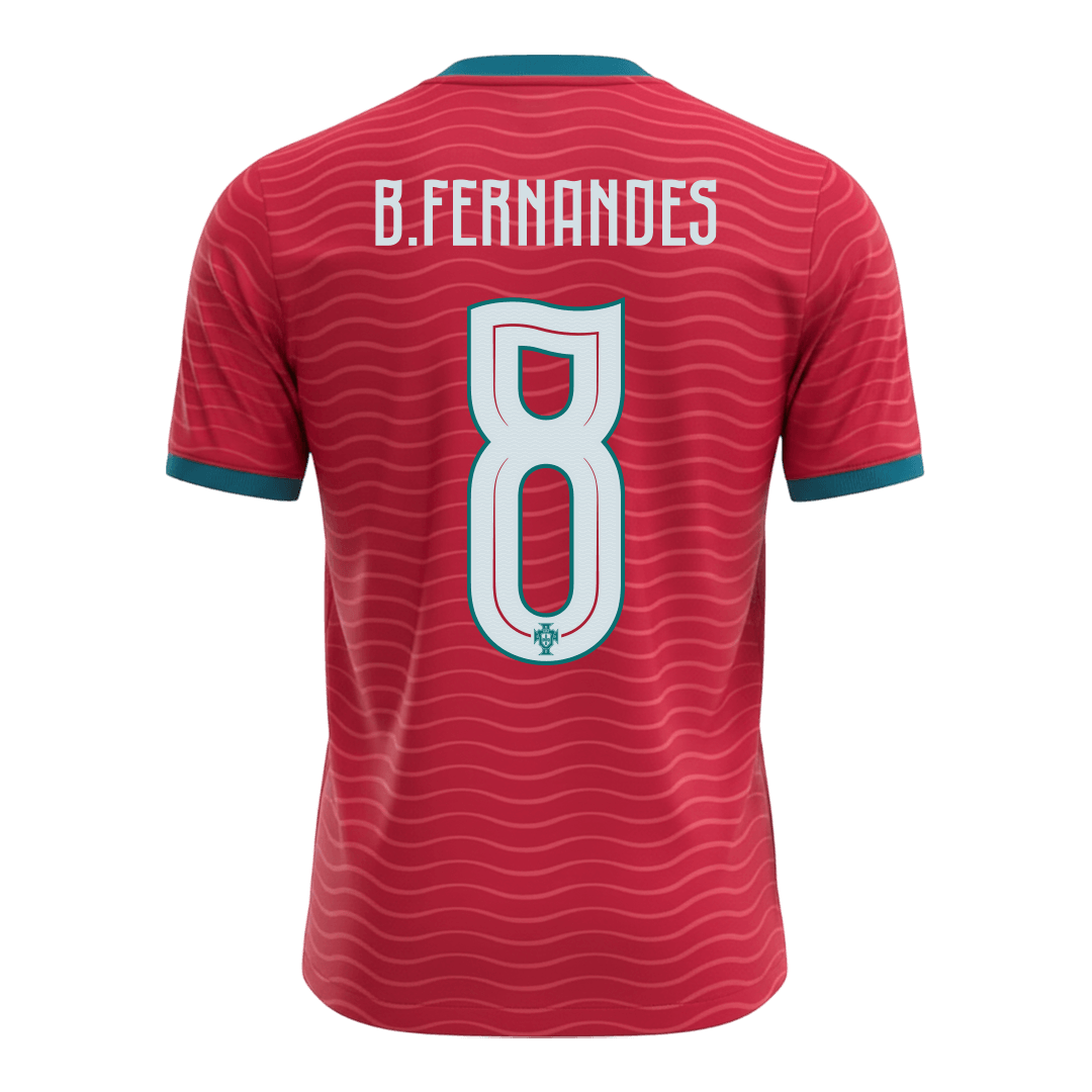 B.FERNANDES #8 Portugália Hazai Világbajnoki Mez 2026 Piros