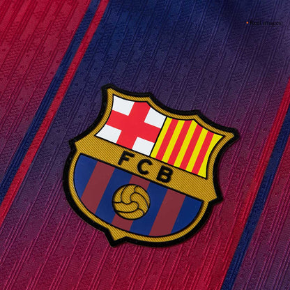 RAPHINHA #11 Játékos Barcelona Otthon Soccer Mez 2025/26 Piros&Kék