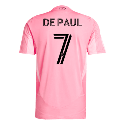 DE PAUL #7 Játékos Inter Miami CF Otthoni Soccer Mez 2025 Rózsaszín