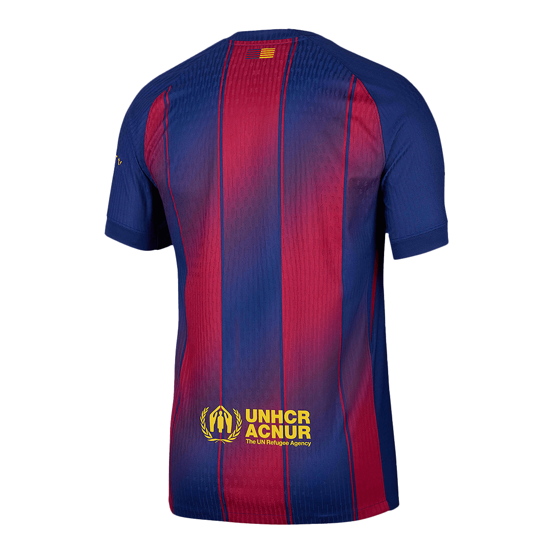 Barcelona X Ed Sheeran Játékos Otthon Mez 2025/26 Piros & Kék