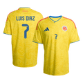 LUIS DíAZ #7 Kolumbia Hazai Mez 2026 Sárga
