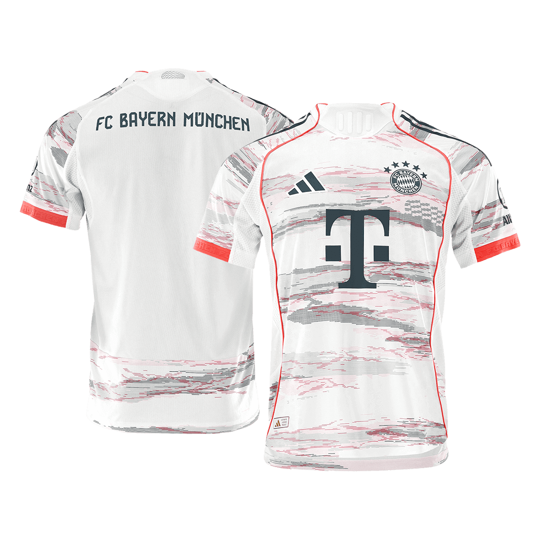 Játékos Bayern Munich Idegenbeli Soccer Mez 2025/26 Fehér