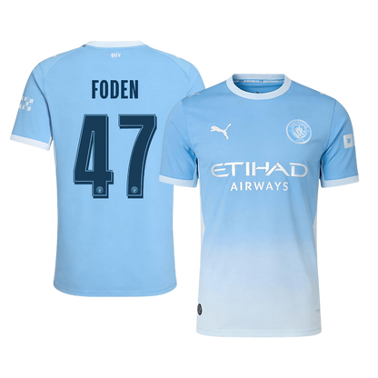 FODEN #47 Manchester City Játékos Verzió Hazai Mez 2026/27 Kék - UCL