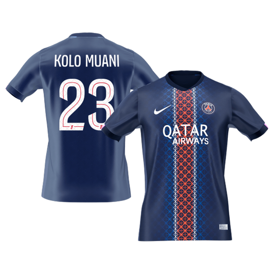 KOLO MUANI #23 PSG Hazai Futball Mez 2025/26 Sötétkék