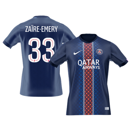 ZAïRE EMERY #33 PSG Hazai Futball Mez 2025/26 Sötétkék