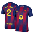 CUBARSÍ #2 Játékos Barcelona Otthon Soccer Mez 2025/26 Piros&Kék