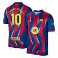 LAMINE YAMAL #10 Barcelona Negyedik Mez 2025/26 Piros&Kék