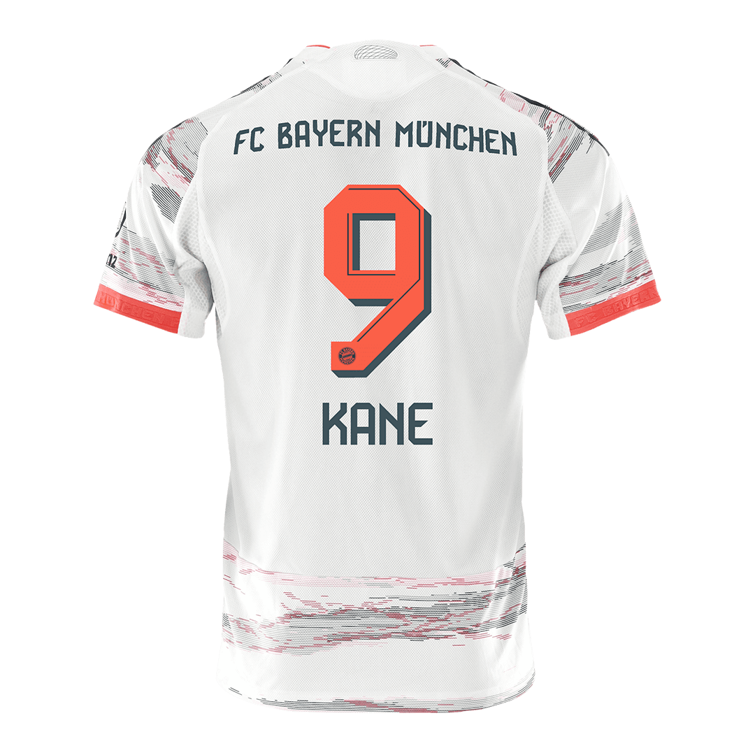 KANE #9 Játékos Bayern Munich Idegenbeli Soccer Mez 2025/26 Fehér
