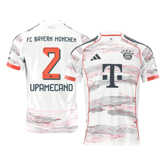 UPAMECANO #2 Bayern Munich Idegenbeli Mez 2025/26 Fehér