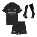 Manchester City Gyerek Idegenbeli Mez Készlet(Mez+Nadrág+Zokni) 2025/26 Fekete