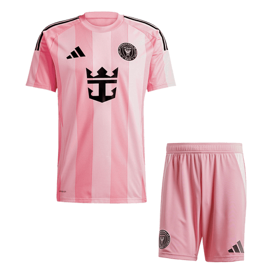 Inter Miami Otthoni Soccer Mez Készlet(Mez+Rövidnadrág) 2025 Rózsaszín