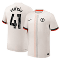 ESTÊVÃO #41 Chelsea Játékos Idegenbeli Mez 2025/26 Fehér