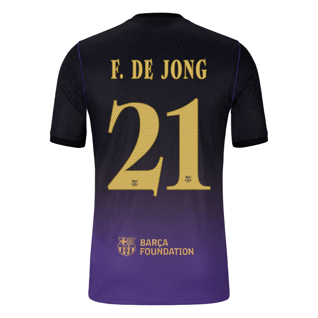 F. DE JONG #21 Barcelona Játékos Verzió Idegenbeli Mez 2026/27 - UCL