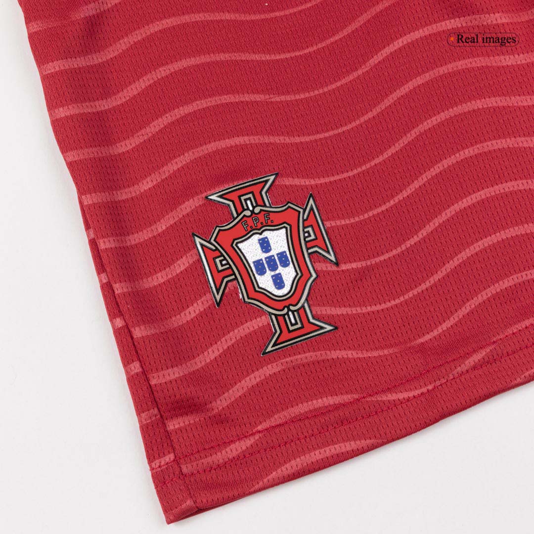Portugália B. FERNANDES #8 Gyerek Hazai Világbajnokság Mez Készlet(Mez+Nadrág) 2026 Piros