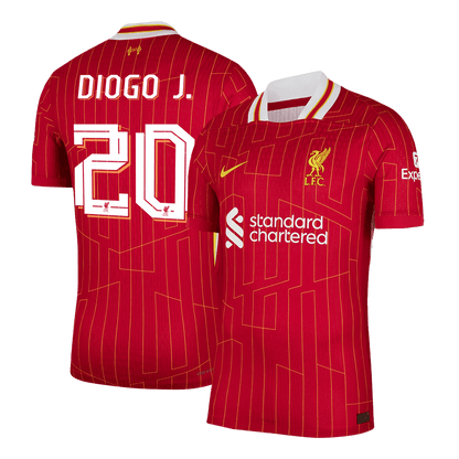 DIOGO J. #20 Játékos Liverpool Otthon Soccer Mez  Piros - UCL 2025/26