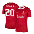 DIOGO J. #20 Játékos Liverpool Otthon Soccer Mez  Piros - UCL