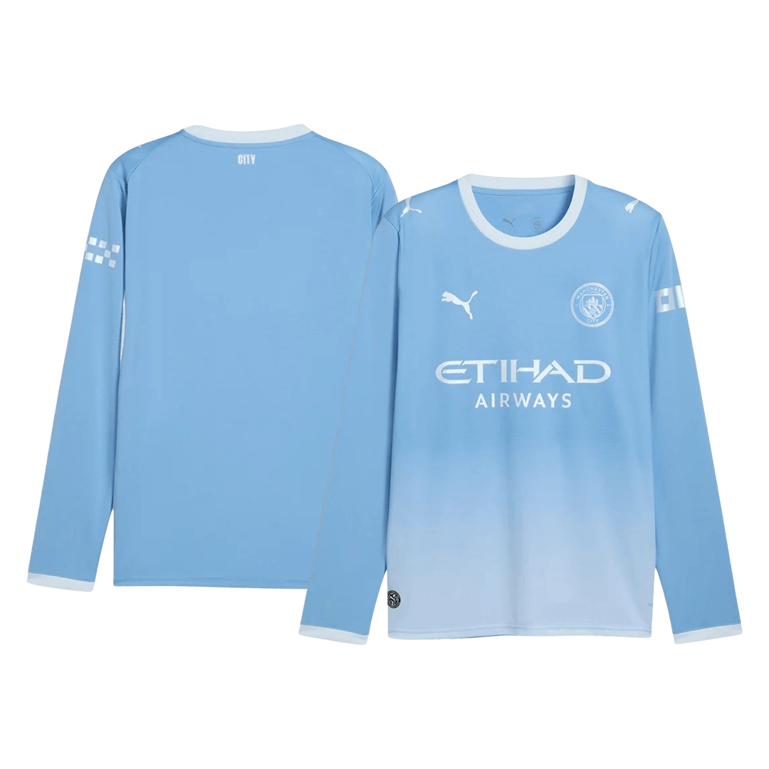 Manchester City Hazai Hosszú Ujjú Mez 2026/27 Kék