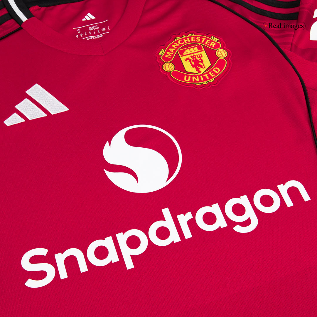 Manchester United Hazai Mez Szett (Mez+Nadrág+Zokni) 2025/26 Piros