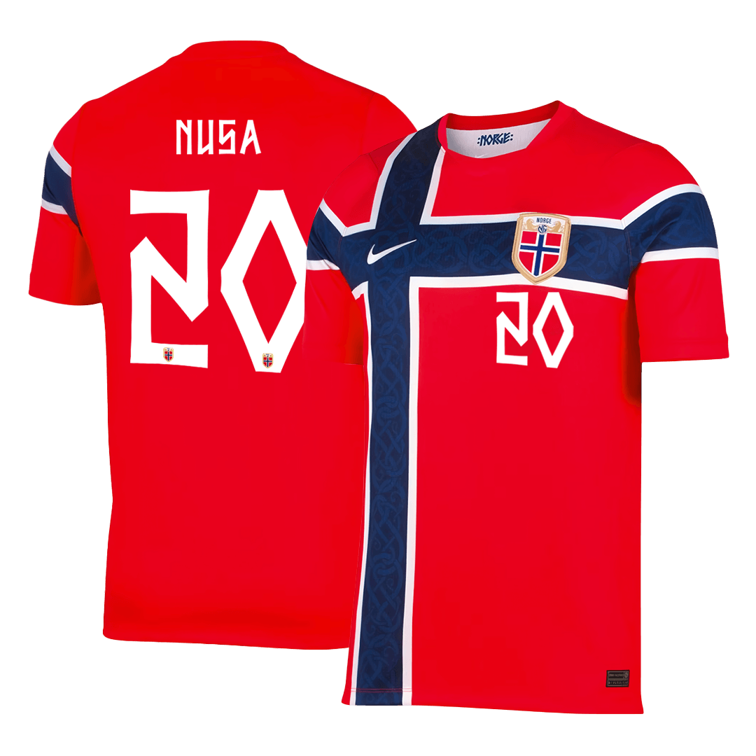 NUSA #20 Norvégia Hazai Világbajnoki Mez 2026 Piros