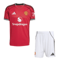 Manchester United Otthon Mez Szett (Mez + Nadrág) 2025/26-Piros