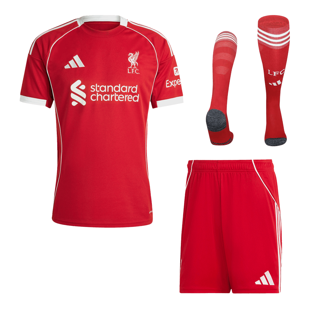 Liverpool Hazai Mez Szett (Mez+Nadrág+Zokni) 2025/26 Piros
